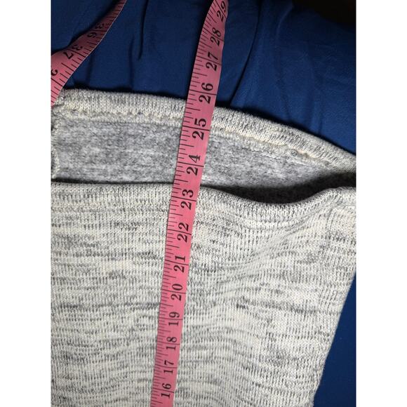 Columbia gray striped turtleneck sweater womens XL gorpcore cozy outdoor hiking - Picture 6 of 7